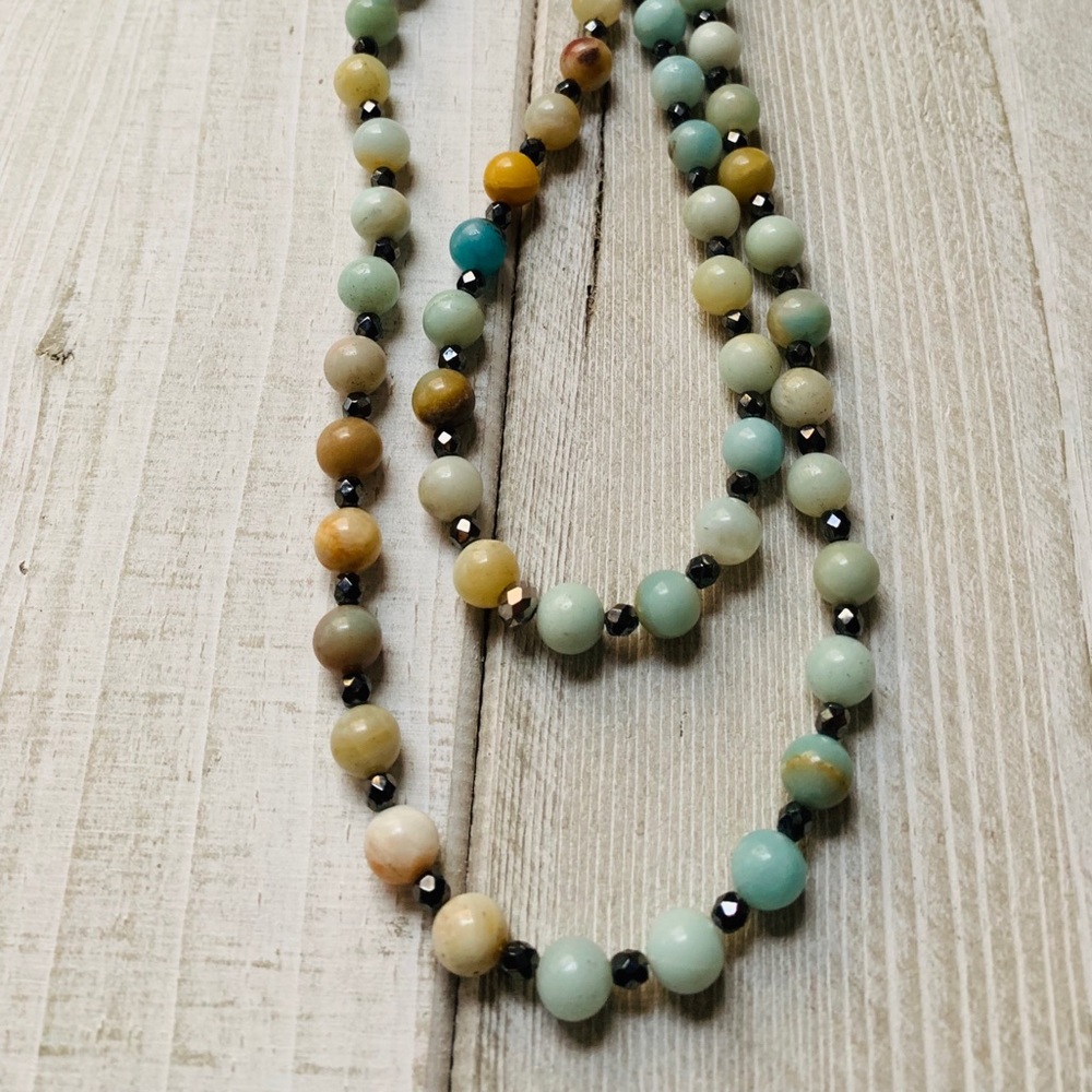 Long necklace * Amazonite Necklace...